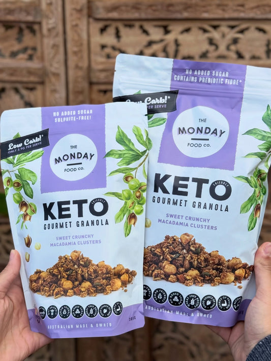 Sweet Crunchy Macadamia Clusters - Keto Granola (I'm Vegan)