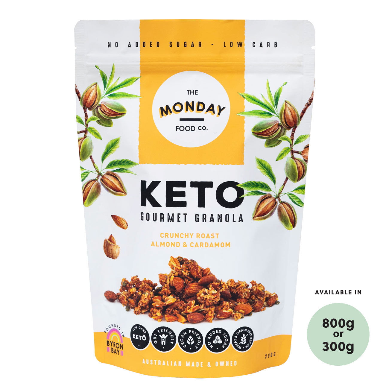Crunchy Roast Almond & Cardamom - Keto Granola (I'm Vegan)