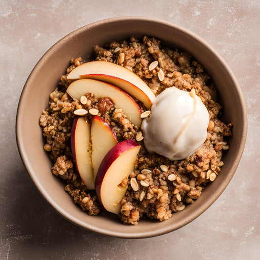 Warm Spiced Apple & The Monday Food Co Granola Crumble