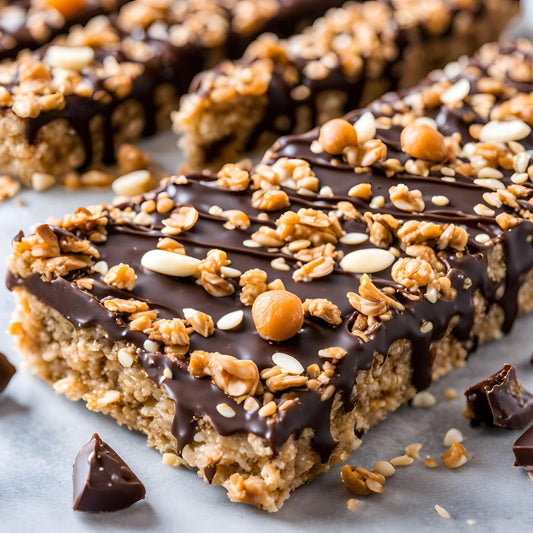 Keto Orange Macadamia Granola Crunch Bars