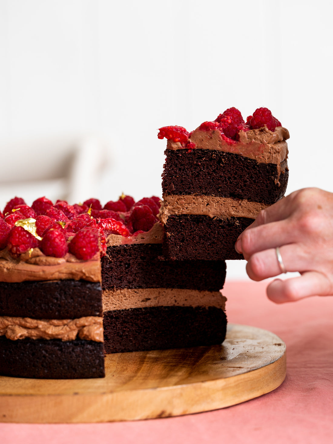 Keto Chocolate Raspberry Cake