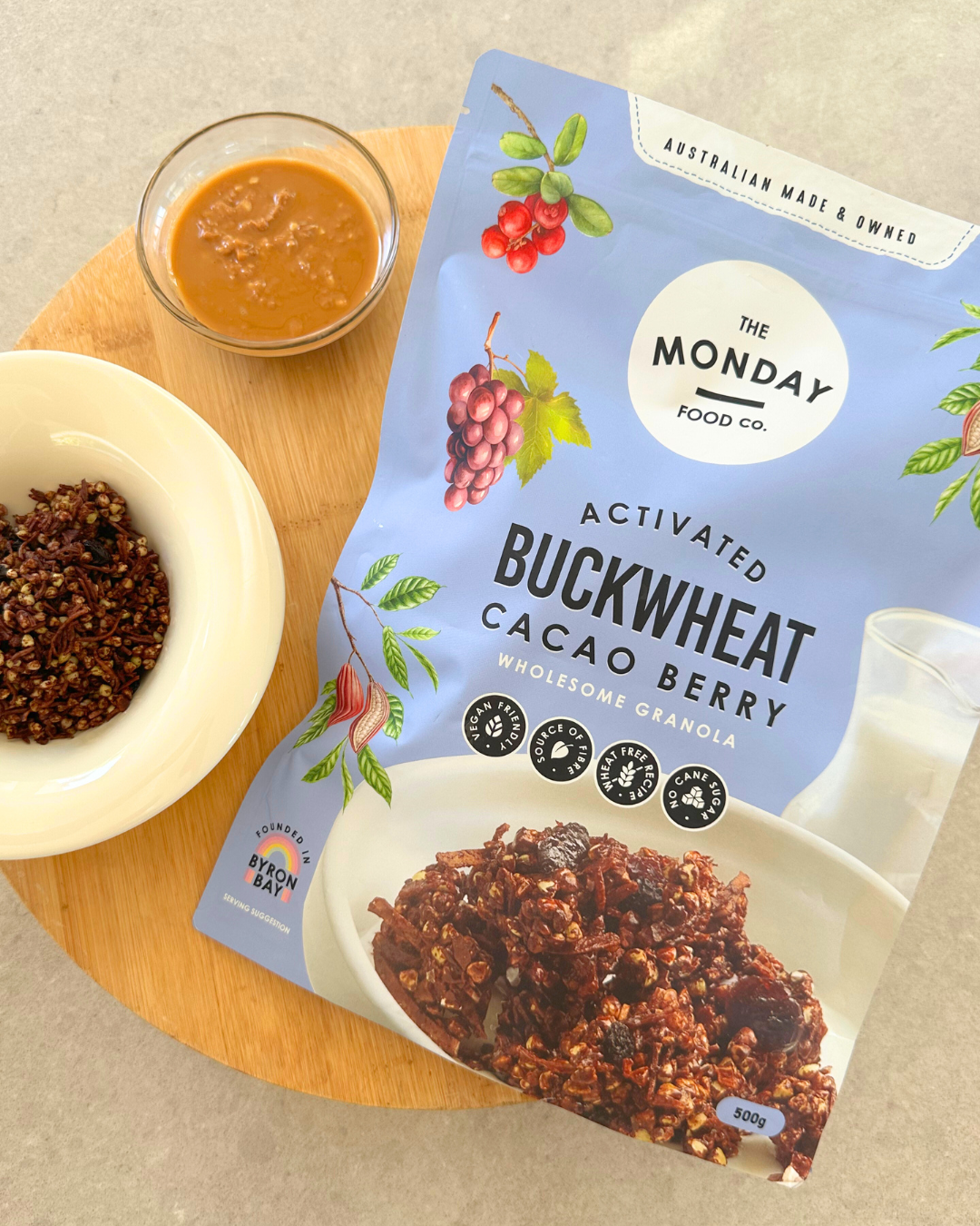 Activated Buckwheat Cacao Berry Granola