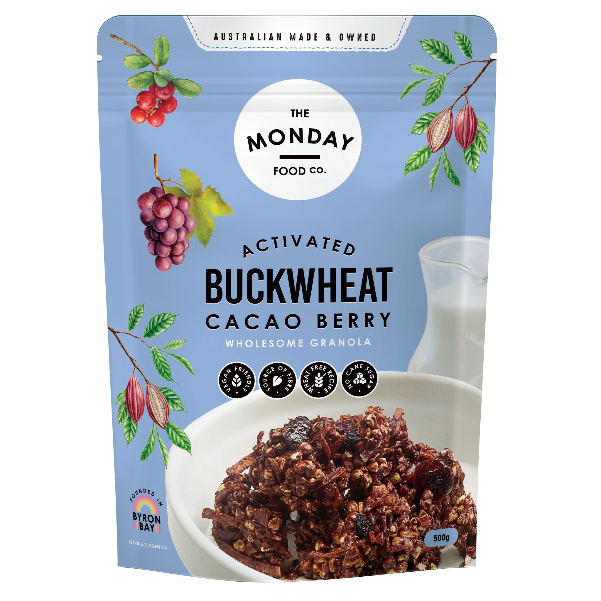 Activated Buckwheat Cacao Berry Granola