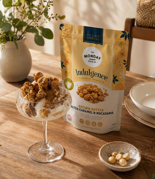 Indulgence Brown Butter Salted Caramel & Macadamia