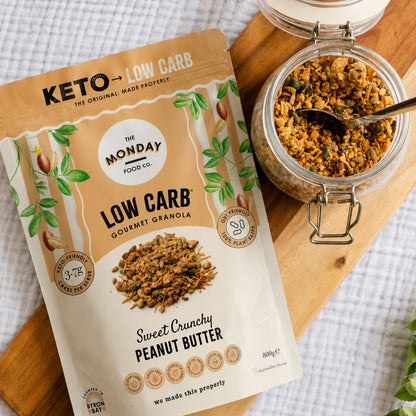 Crunchy Peanut Butter - Low Carb/Keto Granola (I'm Vegan)