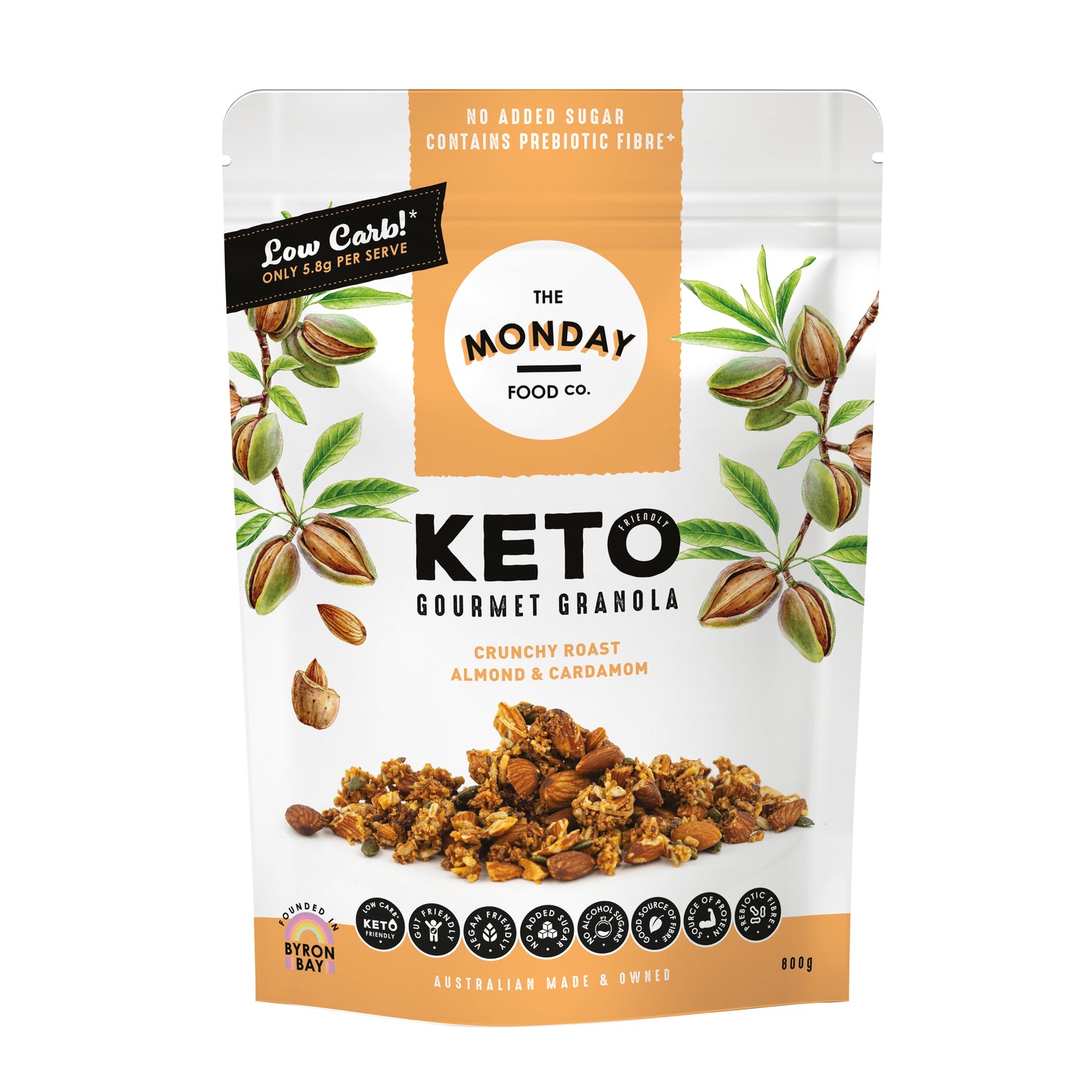Crunchy Roasted Almond & Cardamom - Keto Granola (I'm Vegan)