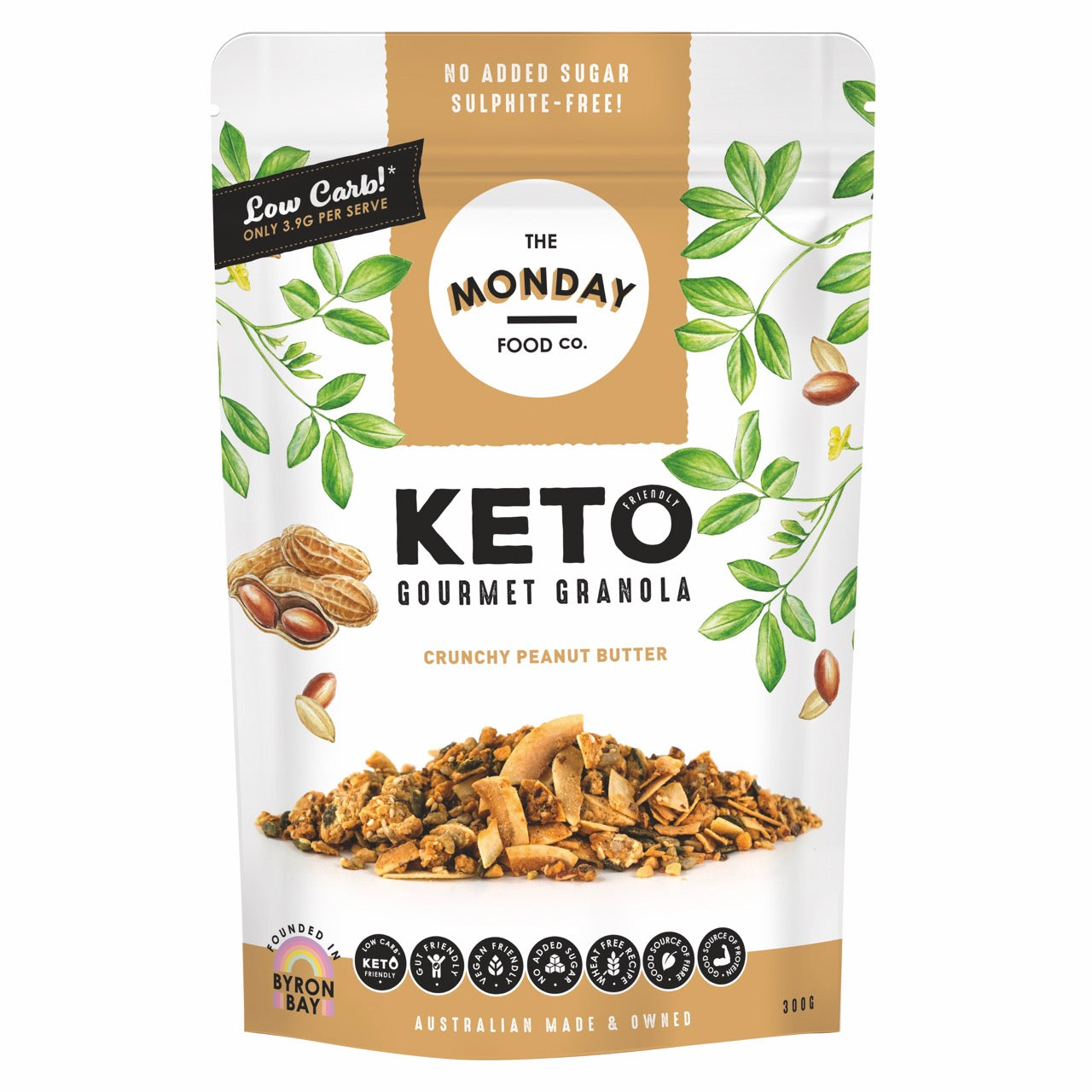 Crunchy Peanut Butter - Keto Granola (I'm Vegan)