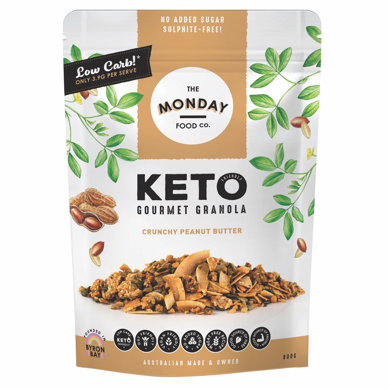 Crunchy Peanut Butter - Keto Granola (I'm Vegan)