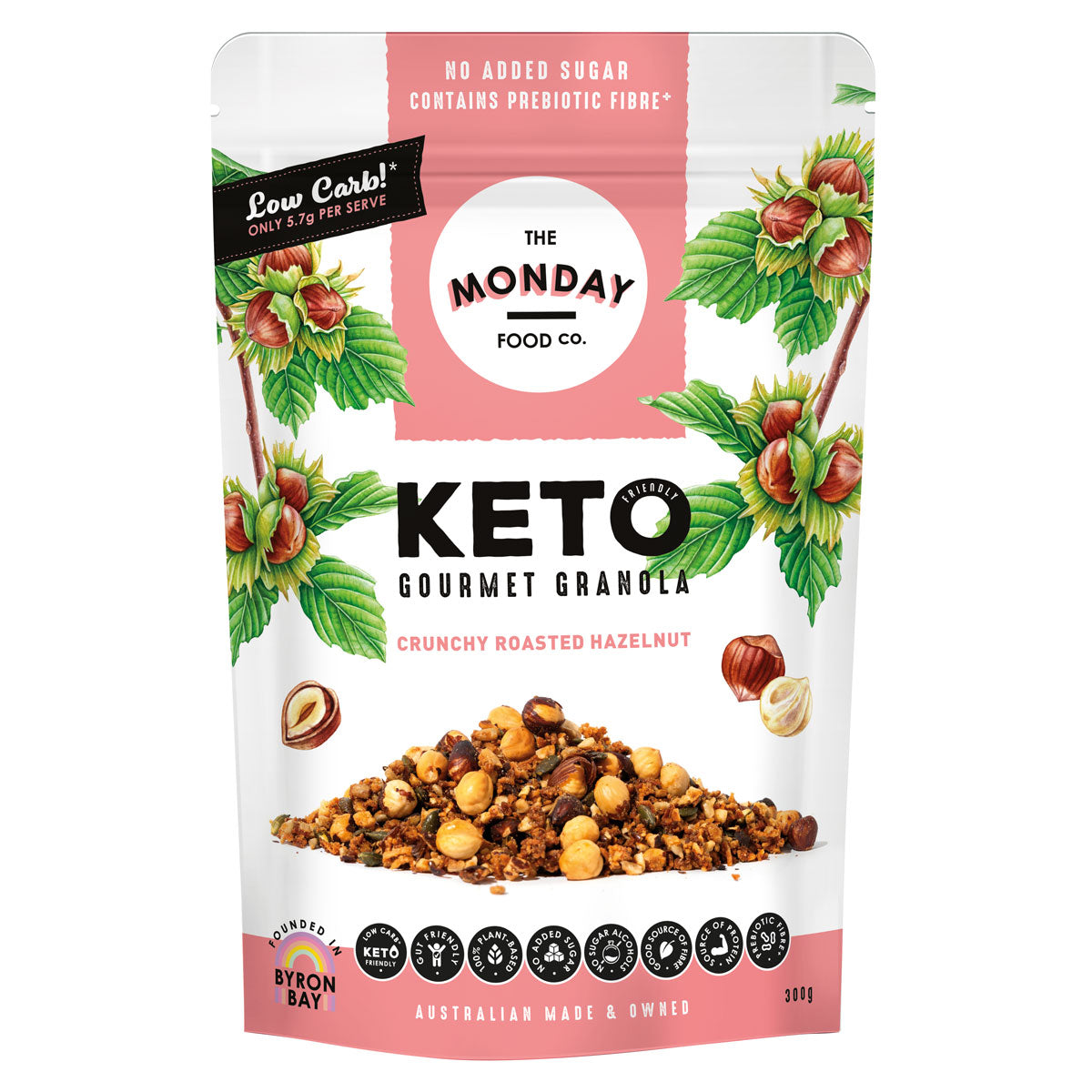 Crunchy Roasted Hazelnut Keto Granola (I'm Vegan)