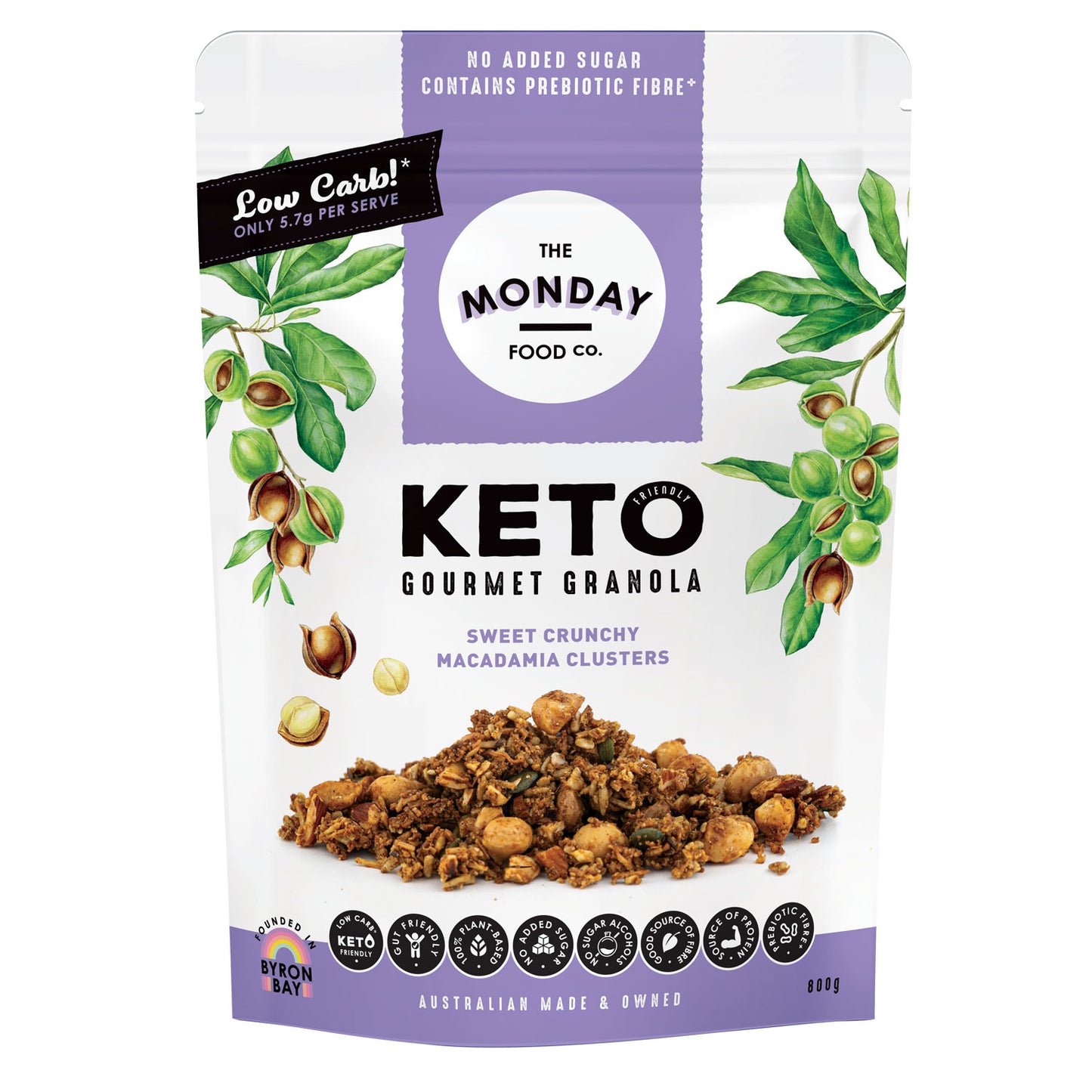 Sweet Crunchy Macadamia Clusters - Keto Granola (I'm Vegan)