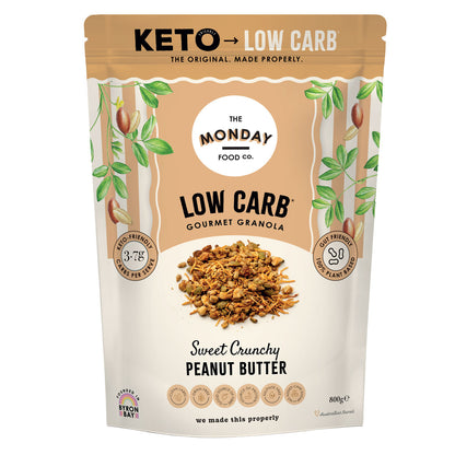 Crunchy Peanut Butter - Low Carb/Keto Granola (I'm Vegan)