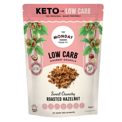 Crunchy Roasted Hazelnut Low Carb/ Keto Granola (I'm Vegan)