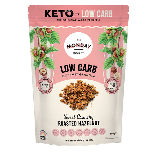 Crunchy Roasted Hazelnut Low Carb/ Keto Granola (I'm Vegan)