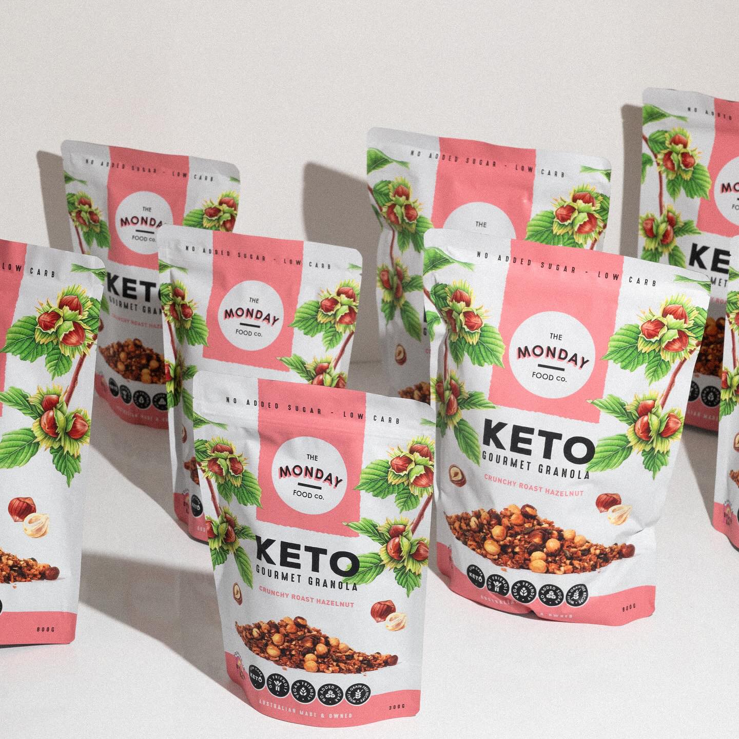 Crunchy Roast Hazelnut Keto Granola (I'm Vegan)