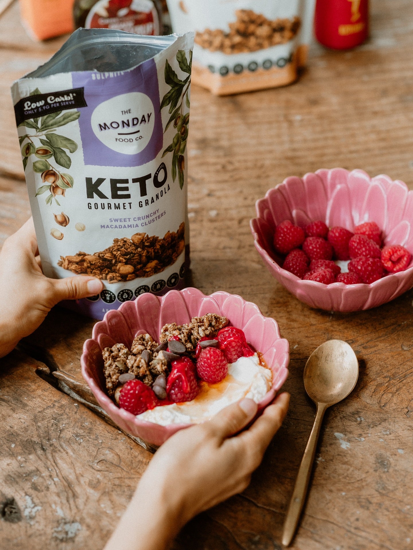 Sweet Crunchy Macadamia Clusters - Keto Granola (I'm Vegan)